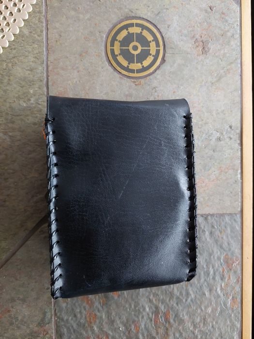 Borseta, gentuta de umar, piele naturala