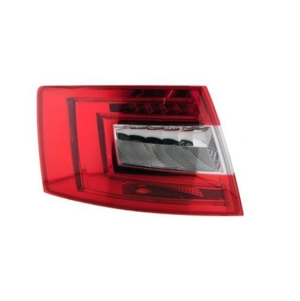 Stop, lampa spate Skoda Octavia III (5E), 01.2013-05.2017, model liftback, Depo, partea stanga, tip bec H21W+LED+PY21W; fara soclu bec