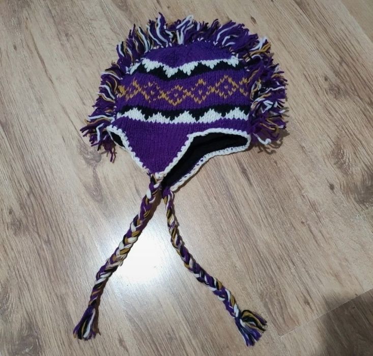 Căciulă din lână handmade Nepal