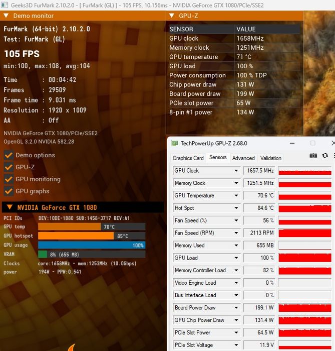 Gtx 1080 8gb от Gigabyte