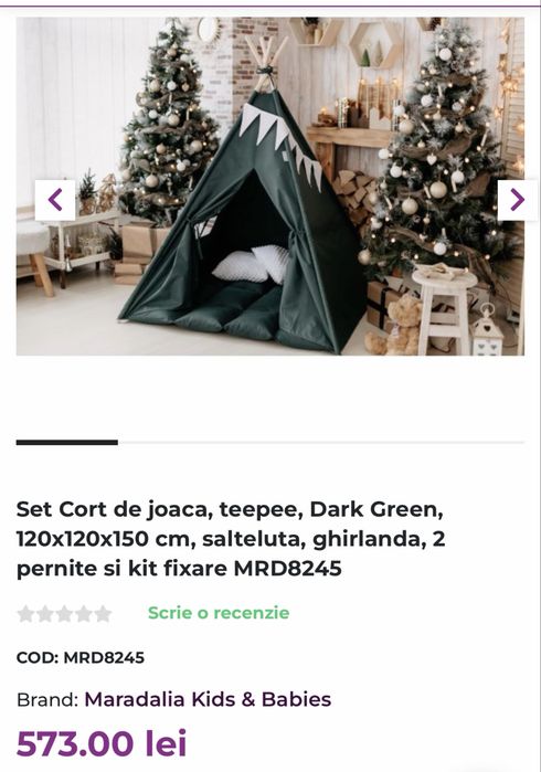 Cort joaca teepee-ca nou!!!l