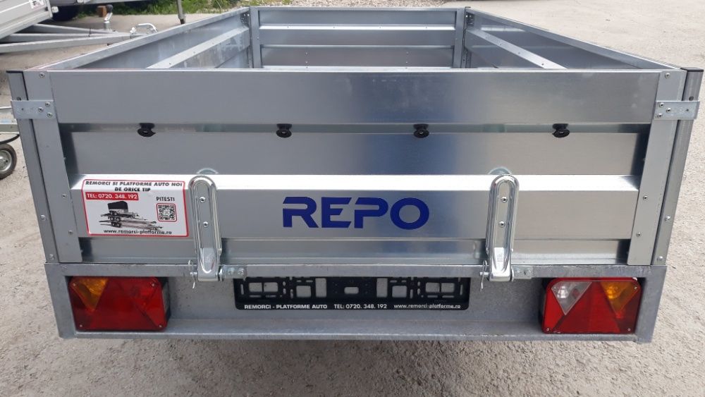 Remorca 750kg, Repo QRDS 260 cm x 135 cm, 2 axe, NOUA, OFERTA!