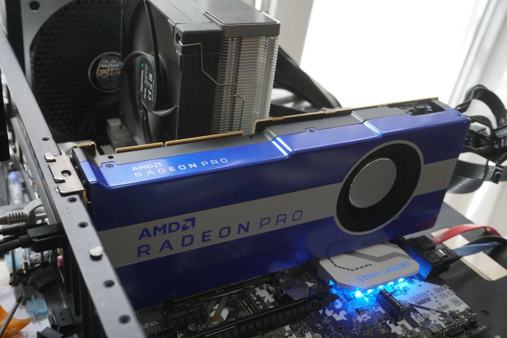 Radeon Pro VII 16GB HBM2 AMD GPU видеокарта /вкл. ДДС