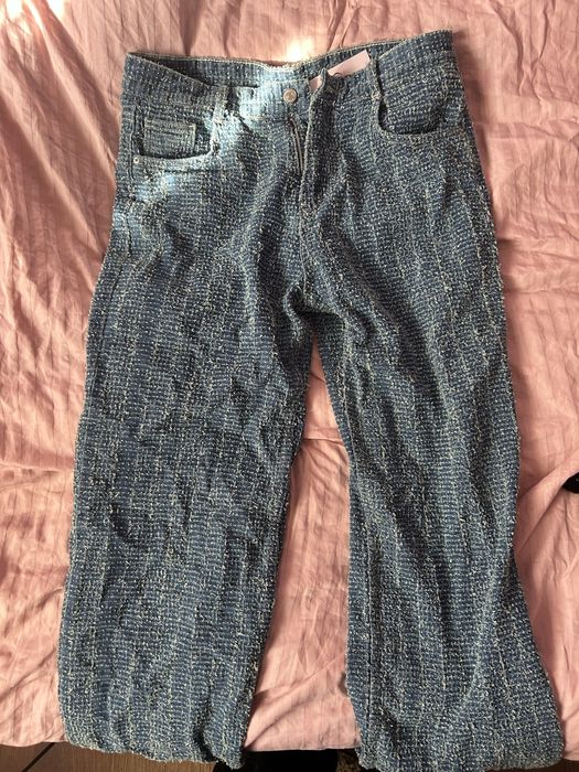 Сини дамски дънки