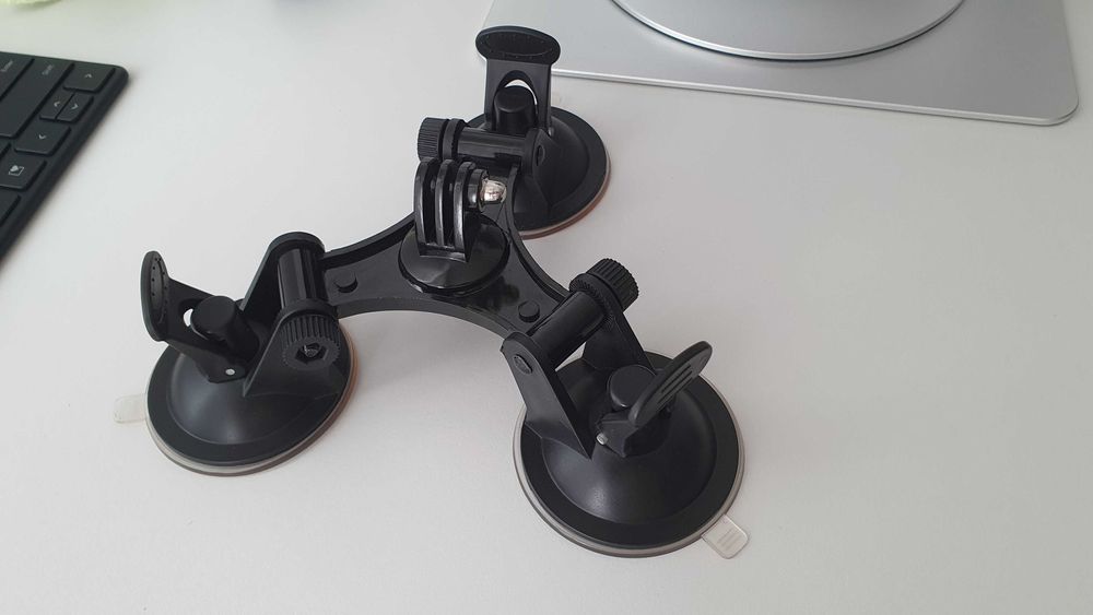 Suport 3 ventuze parbriz Suction Cup GoPro