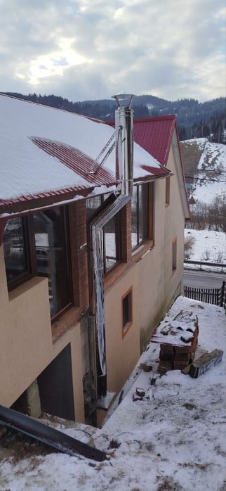 Horn de inox Coș de fum termo izolate cu vata bazaltică!