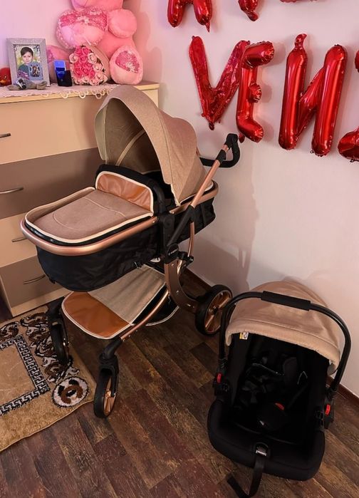 Cărucior copii 3-1 visoli gold