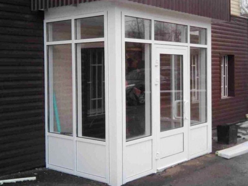 Тамбур из Алюминия и Пвх