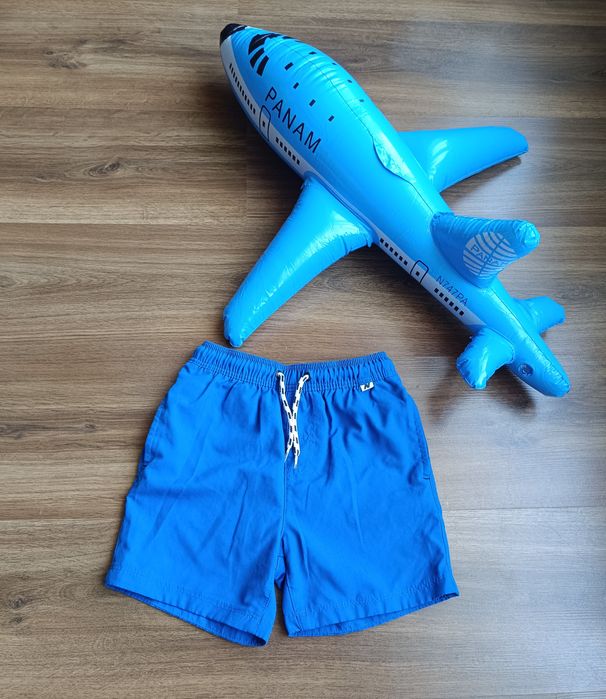 Хавлиено пончо Zara Marvel и къси панталонки за плуване 110см Next