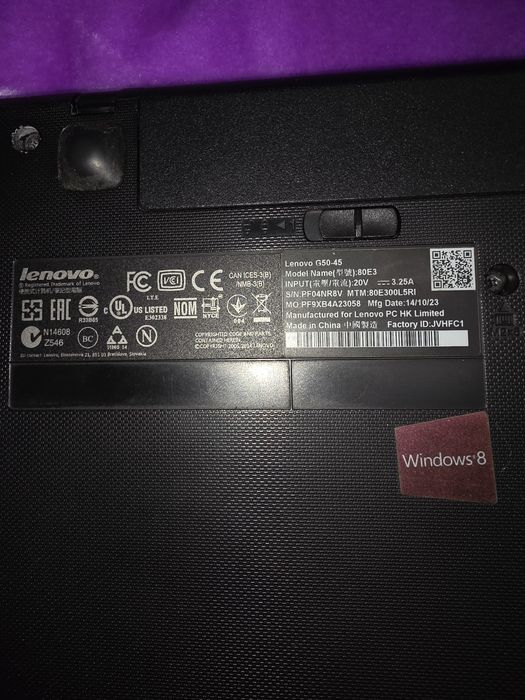 Laptop Lenovo G50
