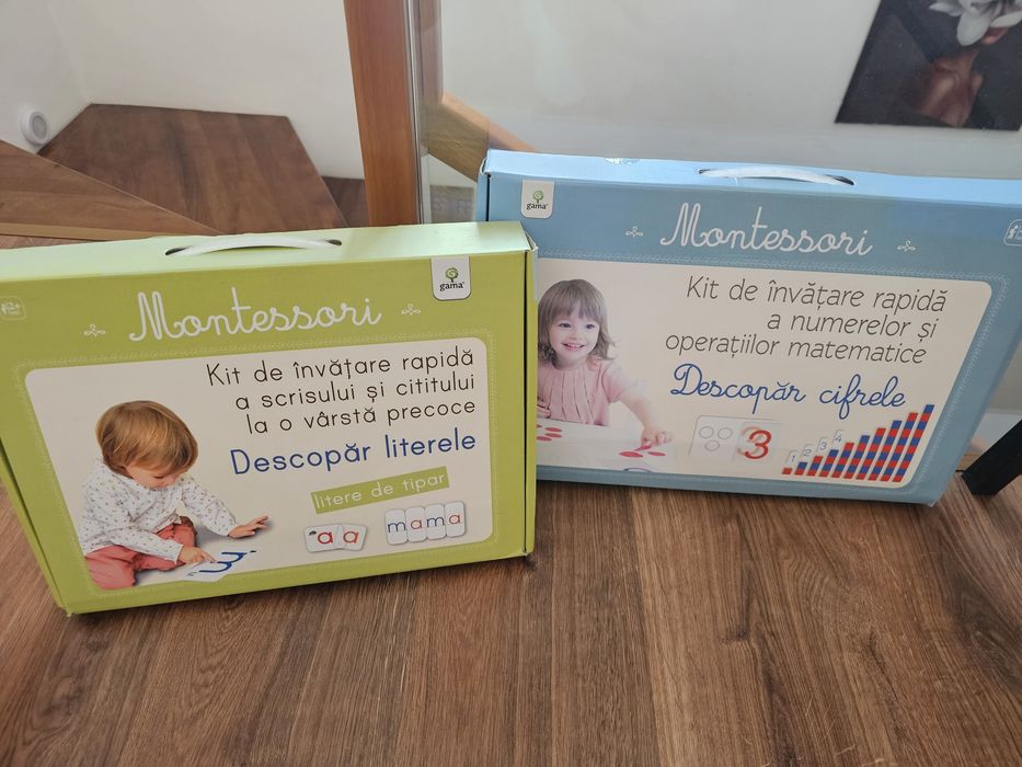 Kit de invatare rapida Montessori litere+cifre