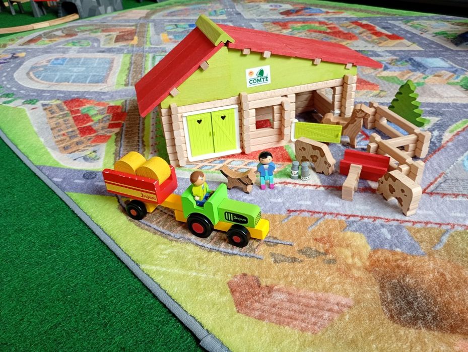 Lego Construcții lemn 140 piese