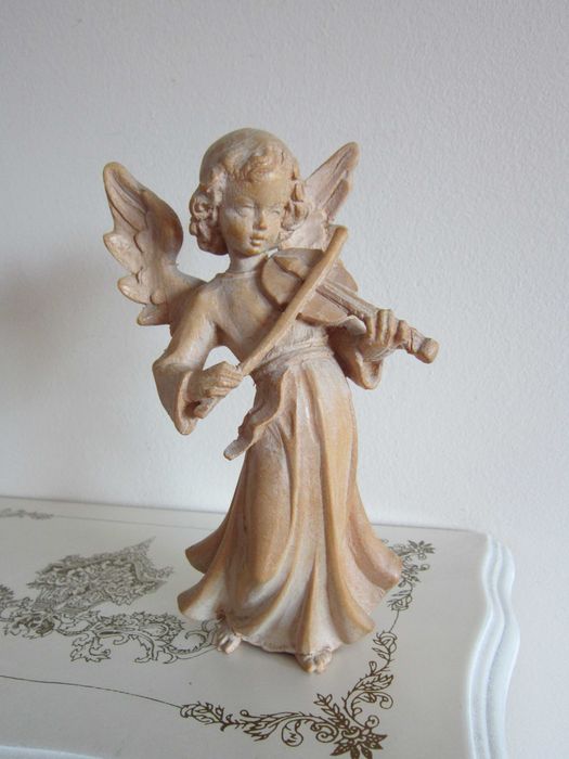 cadou deosebit rar Guardian Angel Inger pazitor lemn 1960