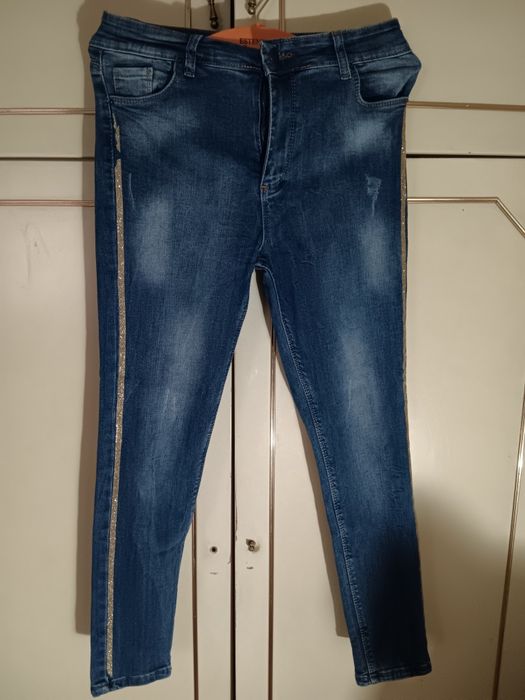 Дамски еластични дънки