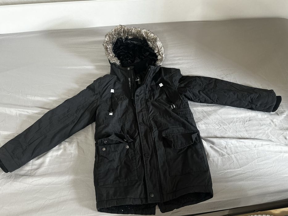 Зимна парка черна 134-140