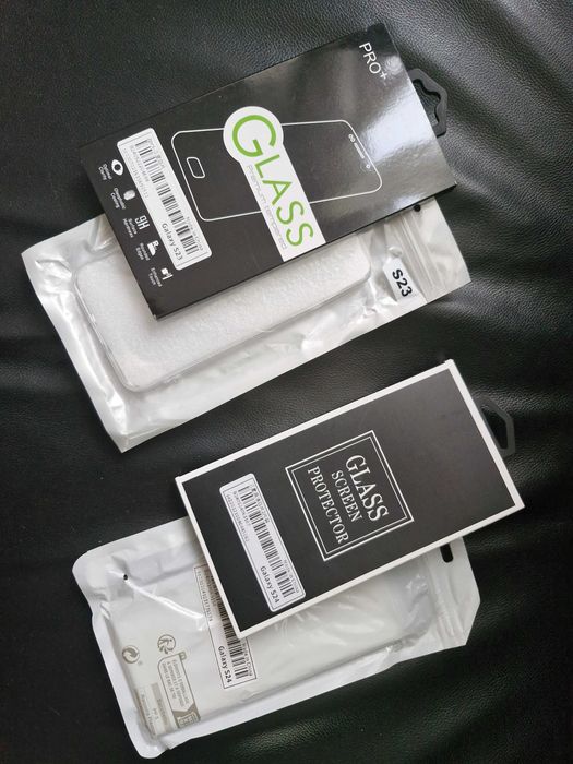 Кейс и стъклен протектор за Samsung Galaxy S23 и S24