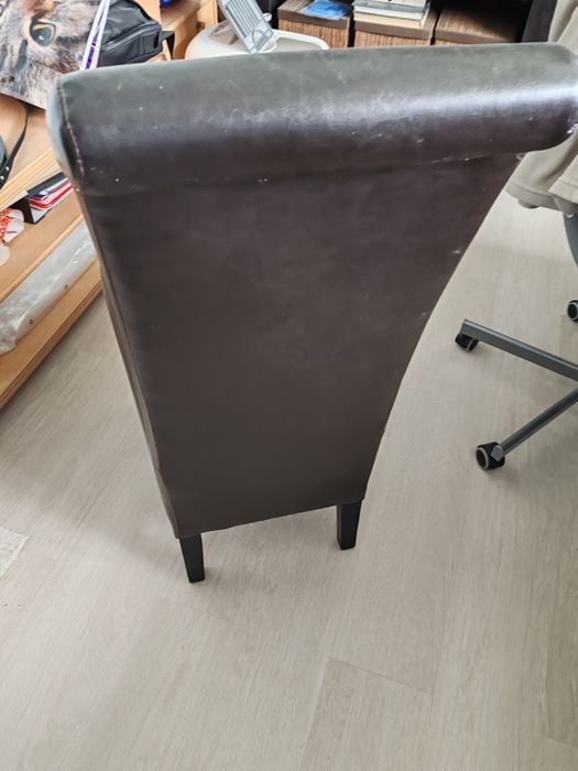Scaune piele , piele, fără  defecte.  6  bucati