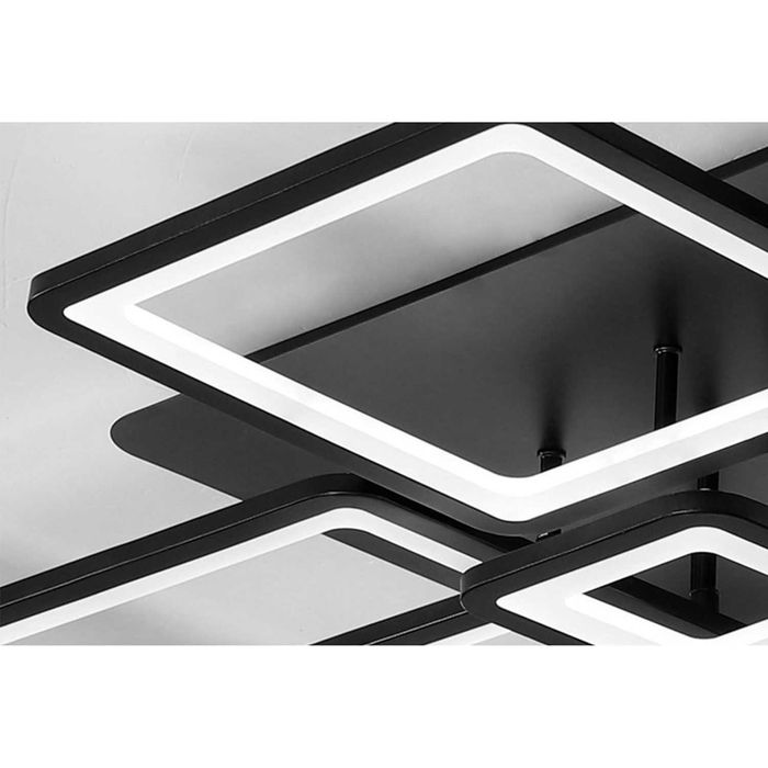 Trandafi LED 8876 / 8BK LED полилей с дистанционно управление, Черен