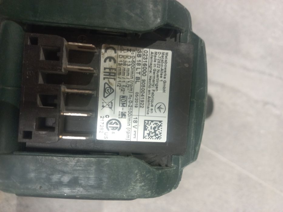 Безчетков ударен  винтоверт Metabo SB 18 LT BL