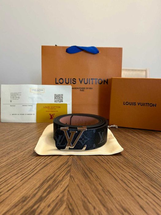 Curea Louis Vuitton Monogram Eclipse – Black/Grey Premium Edition