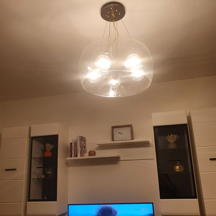 Lustra Audi - 10, SP5, din sticla, transparent