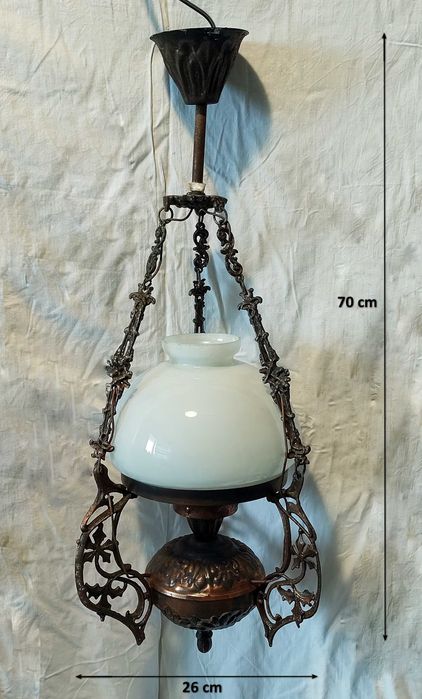 Candelabru si Lampa electrica veche, de tavan