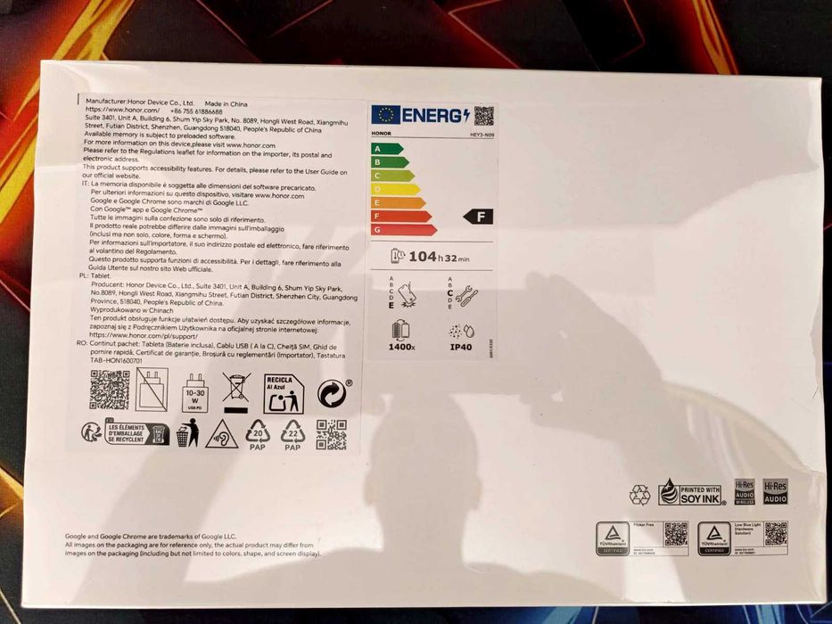 Tableta HONOR Pad 10 - 12.1 inchi, 5G - Sigilata - Garantie