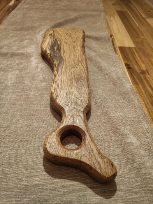 Platou servire handmade din lemn de stejar