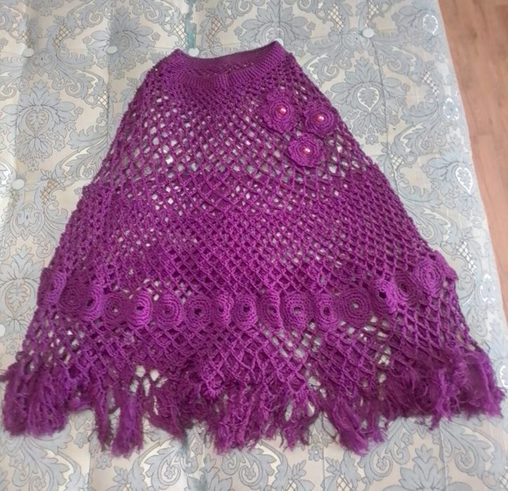 Продам пончо чистая шерсть