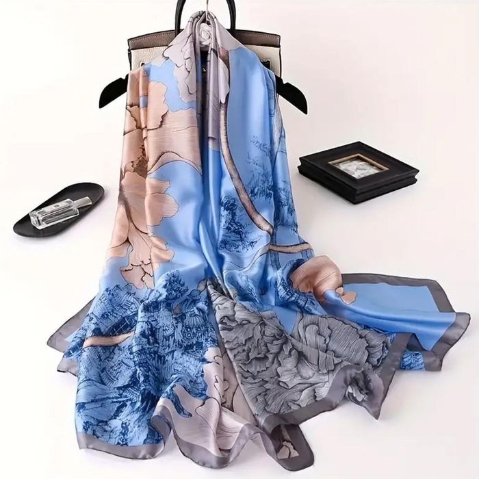 Луксозени голями сатенени шалове в различни цветове и десени