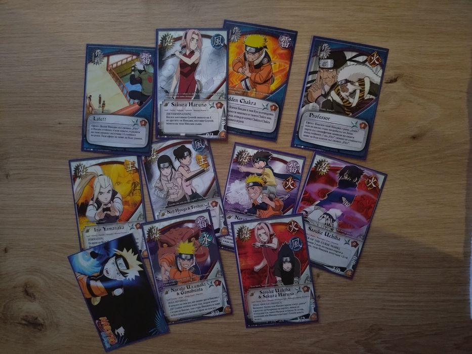 naruto наруто кутия с карти