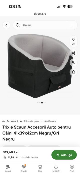Scaunel auto pt catel.