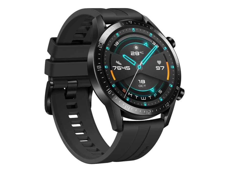 SmartWatch sigilat Huawei WATCH GT 2 46mm Difuzor Microfon preluare apel Negru Nou
