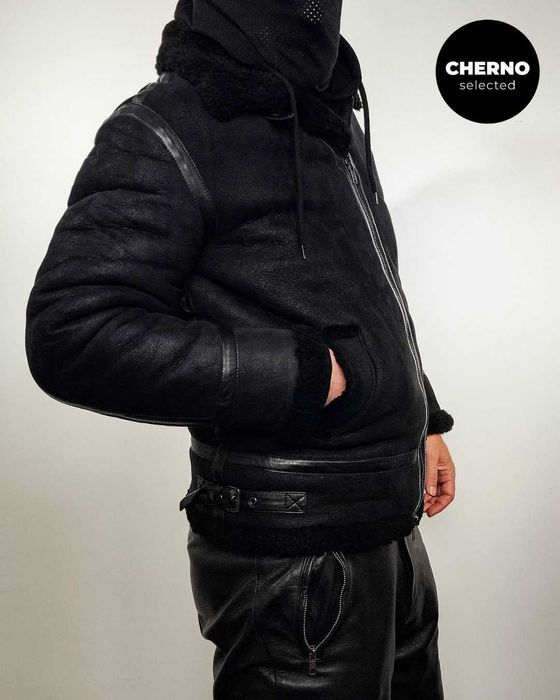 Мъжко бомбър яке от естествена агнешка кожа LEVI'S MADE & CRAFTED M•L