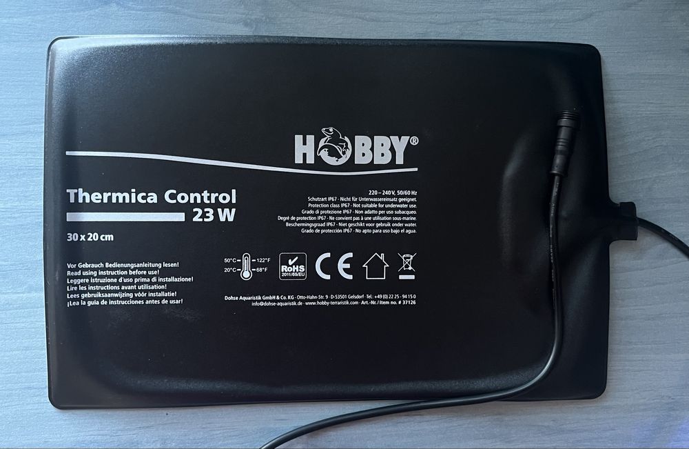 Covoras pentru incalzirea terarilului Hobby 23W, cu termostat