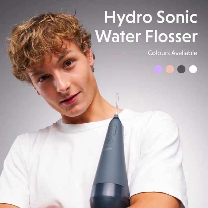 ORDO Hydro Sonic Water Flosser, безжичен, 3 настройки на налягането, бял | Пътен воден флосър, USB