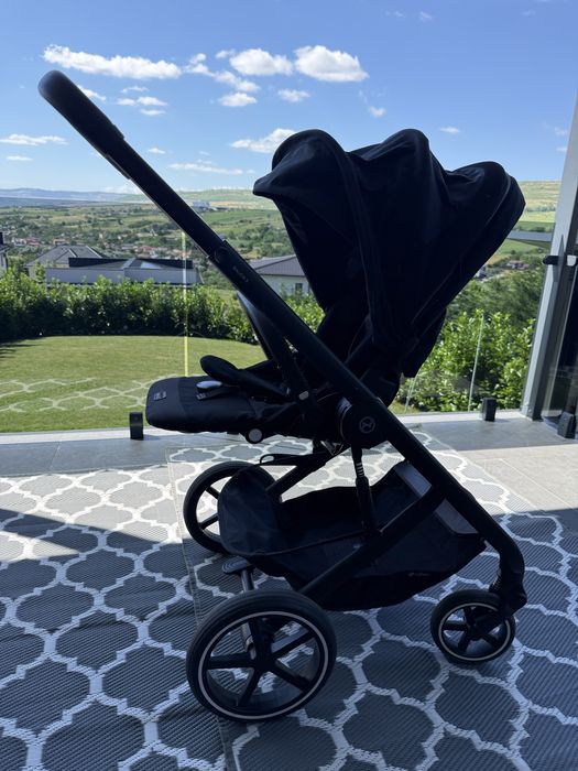 Cybex Balios S Lux 2 în 1 Black | Landou + parte sport | Stare foarte buna