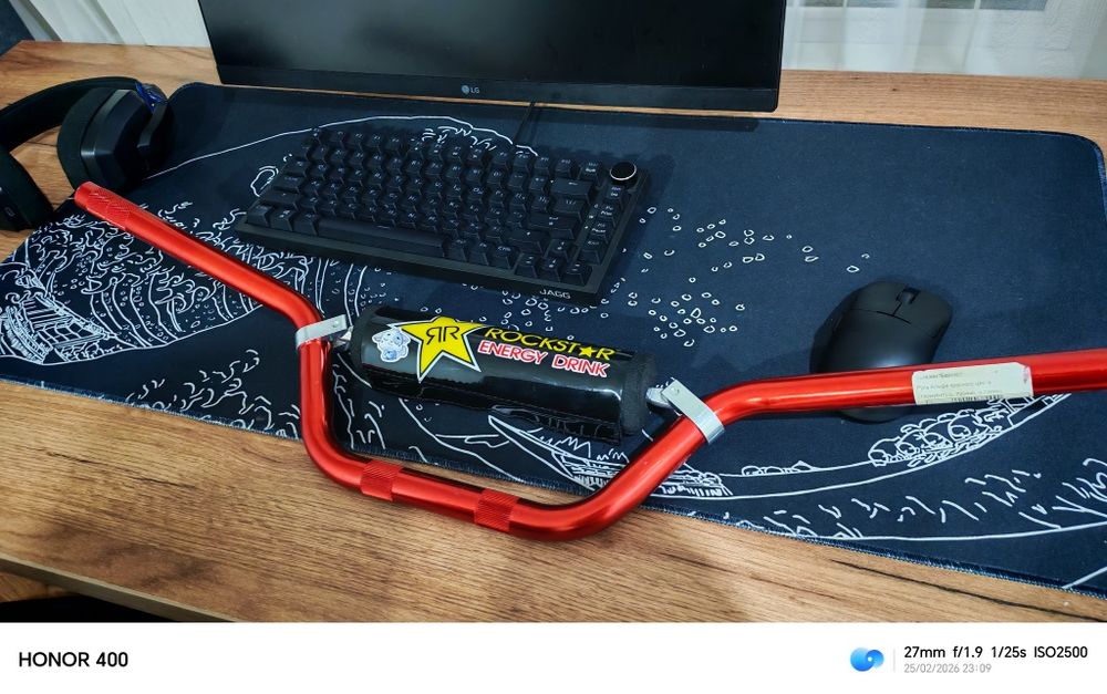 Руль на мотоцикл с подушкой