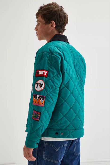 OBEY Collectors Quilted Jacket ОРИГИНАЛНО мъжко яке - М-L