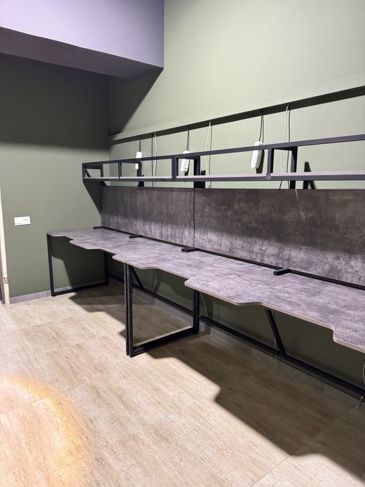 Компьютерный клуб учун лофт мебель|Кибер клуб|Геймерское кресло и стол