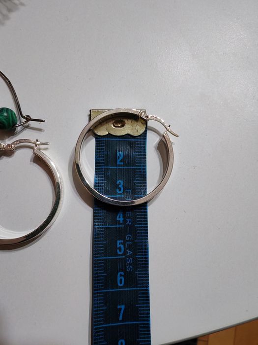 Сребърни обеци халки