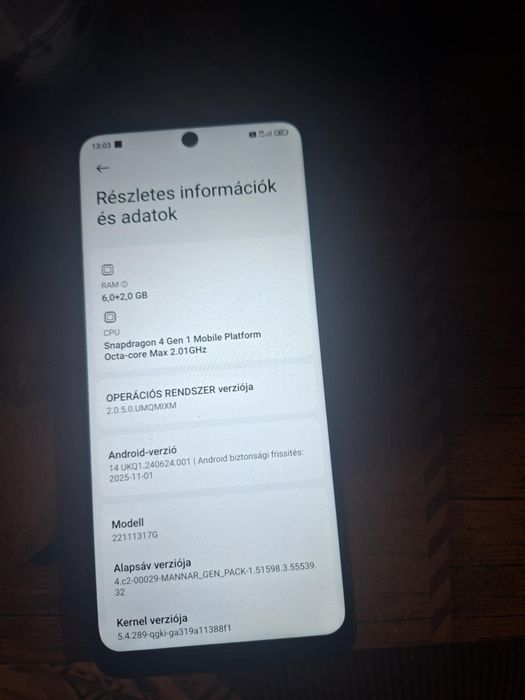 Redmi not 12 5g vand