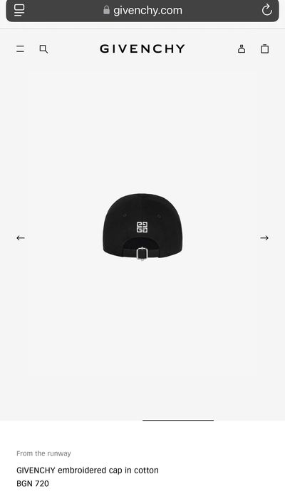 Шапка Givenchy черна