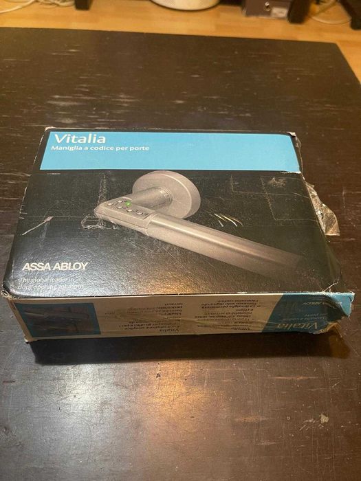 Clanta smart, Tesa Assa Abloy A 492-08-12-6, 3V, pe stanga, crom