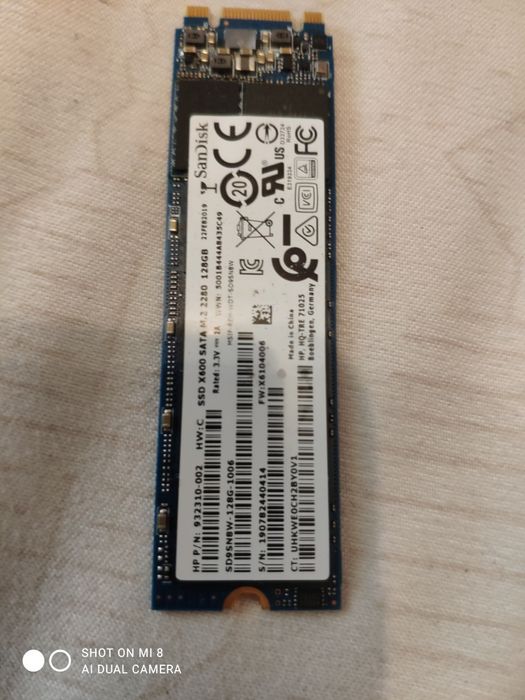 HP 14ck0805no/ SSD M2 respectivM2 Nvme 512gb/128-256gb