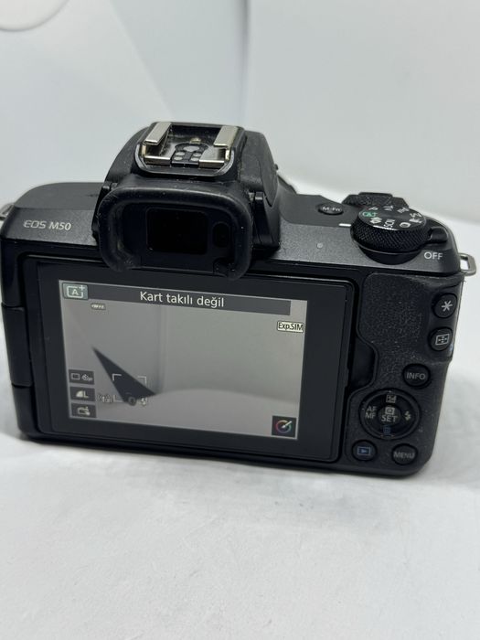 Фотоапарат mirrorless Canon EOS M50, 24.1 MP, 4K, Wi-Fi   БЕЗОГЛЕДАЛЕН