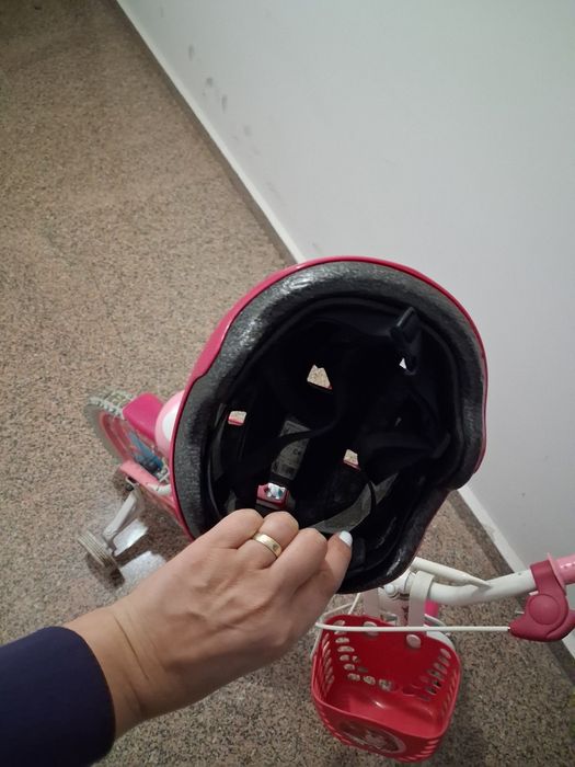 Bicicleta fetita  alb - roz 16'