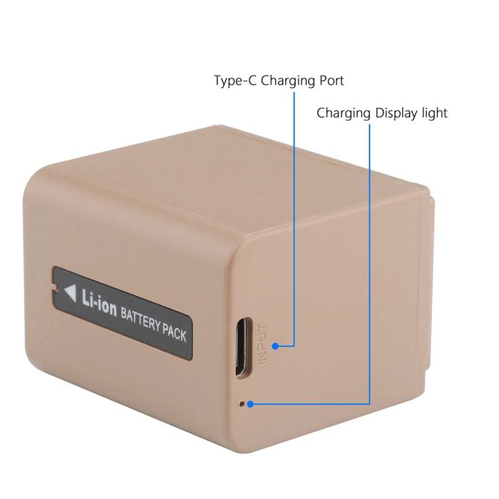 Батерия NP-FV70 за Sony с порт за зареждане