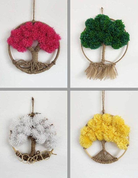 Макраме, Бохо Стил, Дърво на Живота Интериорен Дизайн Ръчно Изработено