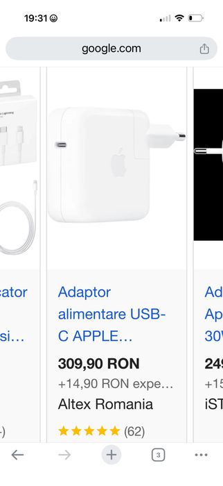 Incarcator Adaptor 30w apple original sigilat